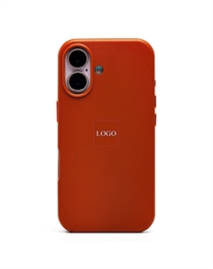 Чехол-накладка ORG SM002 SafeMag для смартфона Apple iPhone 16, экокожа, серо-коричневый (238430) Org