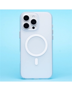 Чехол-накладка Activ SM038 SafeMag для смартфона Apple iPhone 16 Pro Max, TPU, белый/прозрачный (238600)