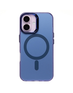 Чехол-накладка Activ SM025 SafeMag для смартфона Apple iPhone 16, силикон, синий (235547)