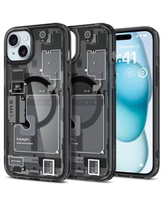 Чехол-накладка Spigen Ultra Hybrid для смартфона Apple iPhone 15, поликарбонат/термопластичный полиуретан (TPU), разноцветный (ACS06806)