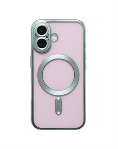 Чехол-накладка Activ SM027 SafeMag для смартфона Apple iPhone 16, силикон, зеленый (235505)