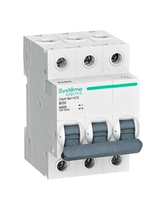 Выключатель автоматический Systeme Electric 400В City9 Set трехполюсный (3P/3П) 25А B 6 kA (C9F16325) Systeme electric
