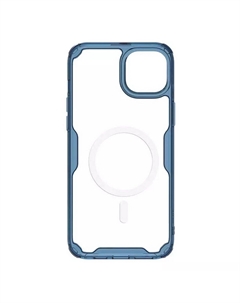 Чехол-накладка Nillkin Nature TPU Pro Magnetic Case для смартфона Apple iPhone 15 Plus, пластик, силикон, синий (7021347)