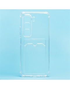 Чехол-накладка Activ SC276 с картхолдером для смартфона Infinix Hot 50 4G, силикон, прозрачный (237580)