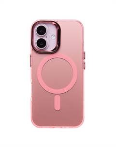 Чехол-накладка Activ SM025 SafeMag для смартфона Apple iPhone 16, силикон, розовый (235551)