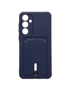 Чехол-накладка Activ SC304 с картхолдером для смартфона Samsung Galaxy A35, силикон, темно-синий (238134)
