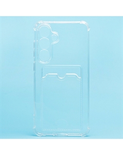 Чехол-накладка Activ SC278 с картхолдером для смартфона Samsung Galaxy S24FE, силикон, прозрачный (237271)