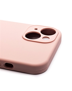 Чехол-накладка ORG Soft Touch с закрытой камерой для смартфона Apple iPhone 14, силикон, песочно-розовый (236244) Org