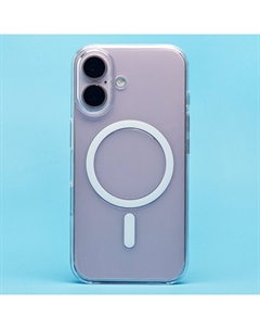 Чехол-накладка Activ PC Clear Case SafeMag для смартфона Apple iPhone 16, силикон, прозрачный (234521)