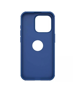 Чехол-накладка Nillkin Super Frosted Shield Pro для смартфона Apple iPhone 15 Pro, пластик, силикон, синий (4020264)
