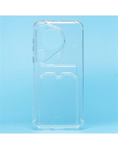 Чехол-накладка Activ SC276 с картхолдером для смартфона Huawei Pura 70 Ultra Global, силикон, прозрачный (232868)