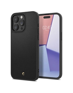 Чехол-накладка Spigen Kajuk Mag для смартфона Apple iPhone 15 Pro Max, полиуретановая кожа, поликарбонат, бежевый (ACS06632)