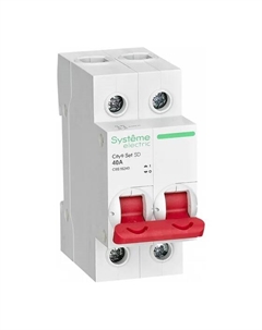 Выключатель автоматический Systeme Electric 400В City9 Set двухполюсный (2P/2П) 40А ВН (C9S16240) Systeme electric