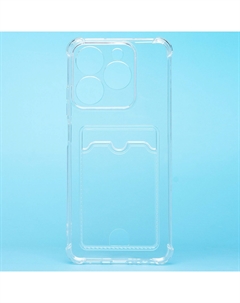 Чехол-накладка Activ SC276 с картхолдером для смартфона Realme C63 4G, силикон, прозрачный (236931)