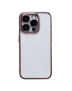 Чехол-накладка Activ PC073 для смартфона Apple iPhone 15 Pro, пластик, силикон, розовое золото (222631)