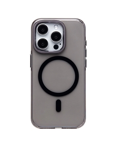 Чехол-накладка Activ SM039 SafeMag для смартфона Apple iPhone 15 Pro, TPU, черный/прозрачный (238609)