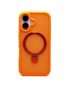 Чехол-накладка Activ SM088 SafeMag для смартфона Apple iPhone 16, силикон, оранжевый (236509)
