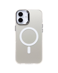 Чехол-накладка Activ SM025 SafeMag для смартфона Apple iPhone 16 Plus, силикон, белый (235554)