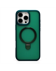 Чехол-накладка Activ SM088 SafeMag для смартфона Apple iPhone 16 Pro Max, силикон, темно-зеленый (236498)