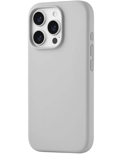 Чехол-накладка UBEAR Touch для смартфона Apple iPhone 16 Pro, силикон/микрофибра, светло-серый (CS408LG63PTH-I24M) Ubear