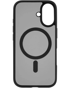 Чехол-накладка UBEAR Cloud для смартфона Apple iPhone 16, поликарбонат/термопластичный полиуретан, черный (CS427BL61MT-I24M) Ubear