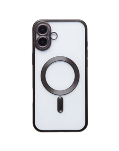 Чехол-накладка Activ SM027 SafeMag для смартфона Apple iPhone 16 Plus, силикон, черный (235507)