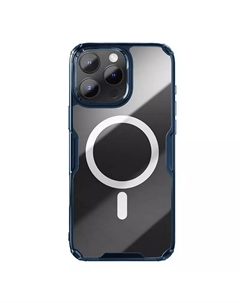 Чехол-накладка Nillkin Nature TPU Pro Magnetic Case для смартфона Apple, пластик, силикон, синий (7021564)