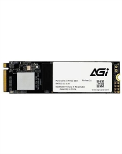 Твердотельный накопитель (SSD) 256Gb, 2280, PCI-E 3.0 x4, NVMe (256G80AI198R) Retail Agi