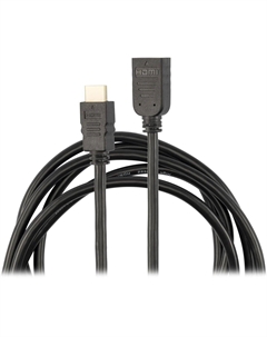 Кабель-удлинитель HDMI(19M)-HDMI(19F), v2.0/2.0, 3 м, черный (BU-HDMI2.0-EXTND-3M) Buro