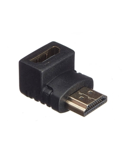 Переходник (адаптер) HDMI(19M)-HDMI(19F) угловой, черный Optima (NH950) Netko