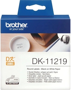 Картридж ленточный, 1.2 см, черный на белом, оригинальная (DK11219) Brother