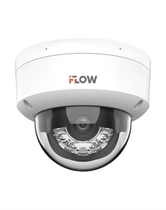 IP-камера F-IC-1422CM 4 мм, уличная, купольная, 2 Мпикс, CMOS, до 1920x1080, до 25 кадров/с, LED/ИК подсветка 30м, POE, -40 °C/+60 °C, белый (311329430) Iflow