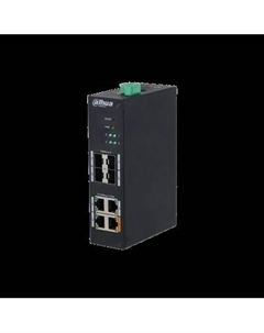 Коммутатор HS4408-4ET-60, управляемый, кол-во портов: 4x100 Мбит/с, кол-во SFP/uplink: SFP 4x1 Гбит/с, на DIN-рейку, PoE:4x60 Вт (макс. 60 Вт) (DH-HS4408-4ET-60) Dahua