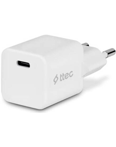 Сетевое зарядное устройство TTEC SmartCharger 20 Вт, EU, USB type-C, Quick Charge, PD, белый (2SCP01B) Ttec