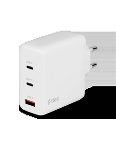 Сетевое зарядное устройство TTEC SmartCharger 120 Вт, USB, EU, 2xUSB type-C, Quick Charge, PD, белый (2SCG04B) Ttec