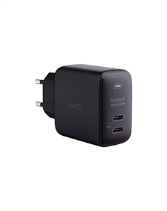Сетевое зарядное устройство Aukey Omnia 2 45 Вт, EU, USB type-C, Quick Charge, PD, черный (AWC-PA-B4TB)