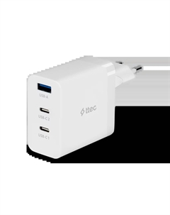 Сетевое зарядное устройство TTEC SmartCharger 65 Вт, USB, EU, 2xUSB type-C, Quick Charge, PD, белый (2SCG03B) Ttec