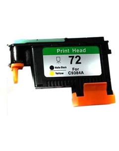Печатающая головка NV Print No. 72, черный матовый/желтый для HP Dj T610/Dj T770/Dj T790 (NV-C9384A-RE) восстановленная Nv print