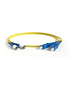 Патч-корд оптический, SC/UPC-FC/UPC, одномодовый, 9/125, OS2, двойной, 5 м, желтый (-2SC-2FC/SU-5.0) Twt