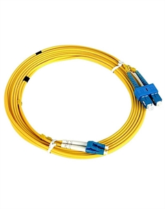 Патч-корд оптический 50-2410, LC/UPC-SC/UPC, одномодовый, 9/125, OS2, двойной, 2 м, LSZH, желтый (50-2410) Rexant