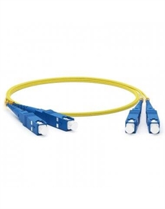 Патч-корд оптический 50-2013, SC/UPC-SC/UPC, одномодовый, 9/125, OS2, двойной, 3 м, LSZH, желтый (50-2013) Rexant