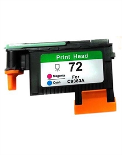 Печатающая головка NV Print No. 72, пурпурный/голубой для HP Dj T610/Dj T770/Dj T790 (NV-C9383A-RE) восстановленная Nv print