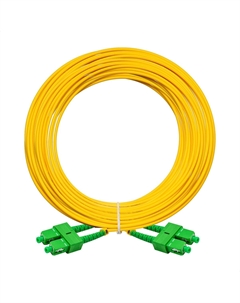 Патч-корд оптический FC-D-9-SC/APC-SC/APC-20M-LSZH, SC/APC-SC/APC, одномодовый, 9/125, OS2, двойной, 20 м, LSZH, желтый (EX297914RUS) Exegate