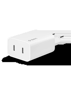 Сетевое зарядное устройство TTEC SmartCharger 40 Вт, EU, 2xUSB type-C, Quick Charge, PD, белый (2SCS27B) Ttec