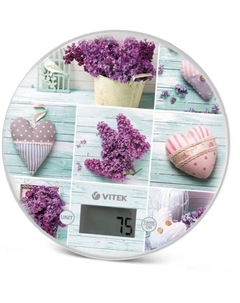 Кухонные весы электронные Vitek VT-2426 5 кг, 1 х CR2032, принт (VT-2426)