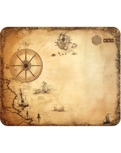 Коврик для мыши Antique map, игровой, 220x180x2мм, принт (CS-MP-P08XS) Cactus