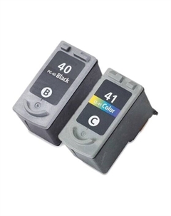 Комплект картриджей струйный EasyPrint IC-PG-40/CL-41_SET (CL-41/PG-40/0615B043), черный/цветной, совместимый, для Canon 0 Easyprint