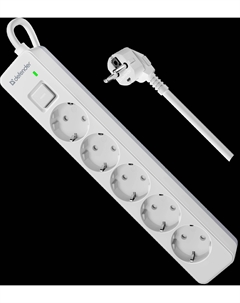 Сетевой фильтр DFS131, 5-розеток, 1.5 м, белый (99430) Defender