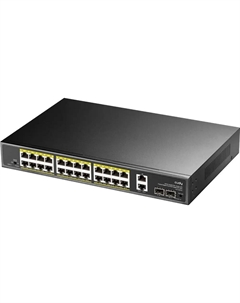 Коммутатор GS1026PS2, кол-во портов: 24x1000 SFPx1 Гбит/с, кол-во SFP/uplink: combo RJ-45/SFP 2x1 Гбит/с, установка в стойку, PoE: 24x30 Вт (макс. 300 Вт) (GS1026PS2) Cudy