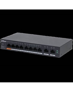 Коммутатор CS4010-8ET-60, управляемый, кол-во портов: 8x100 Мбит/с, кол-во SFP/uplink: RJ-45 2x1 Гбит/с, установка в стойку, PoE: 8x60 Вт (макс. 60 Вт) (DH-CS4010-8ET-60) Dahua